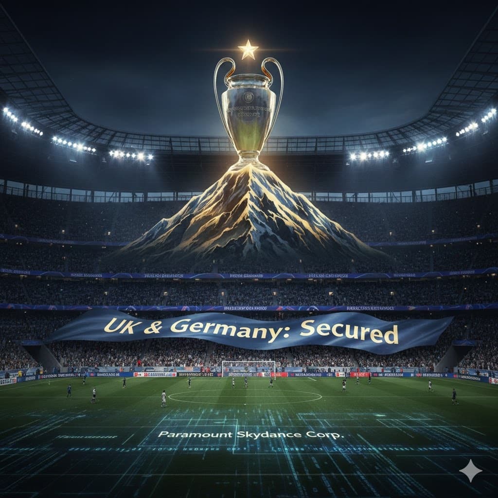 باراماونت تدخل المنافسة الأوروبية: الفوز بحقوق بث دوري أبطال أوروبا في المملكة المتحدة وألمانيا