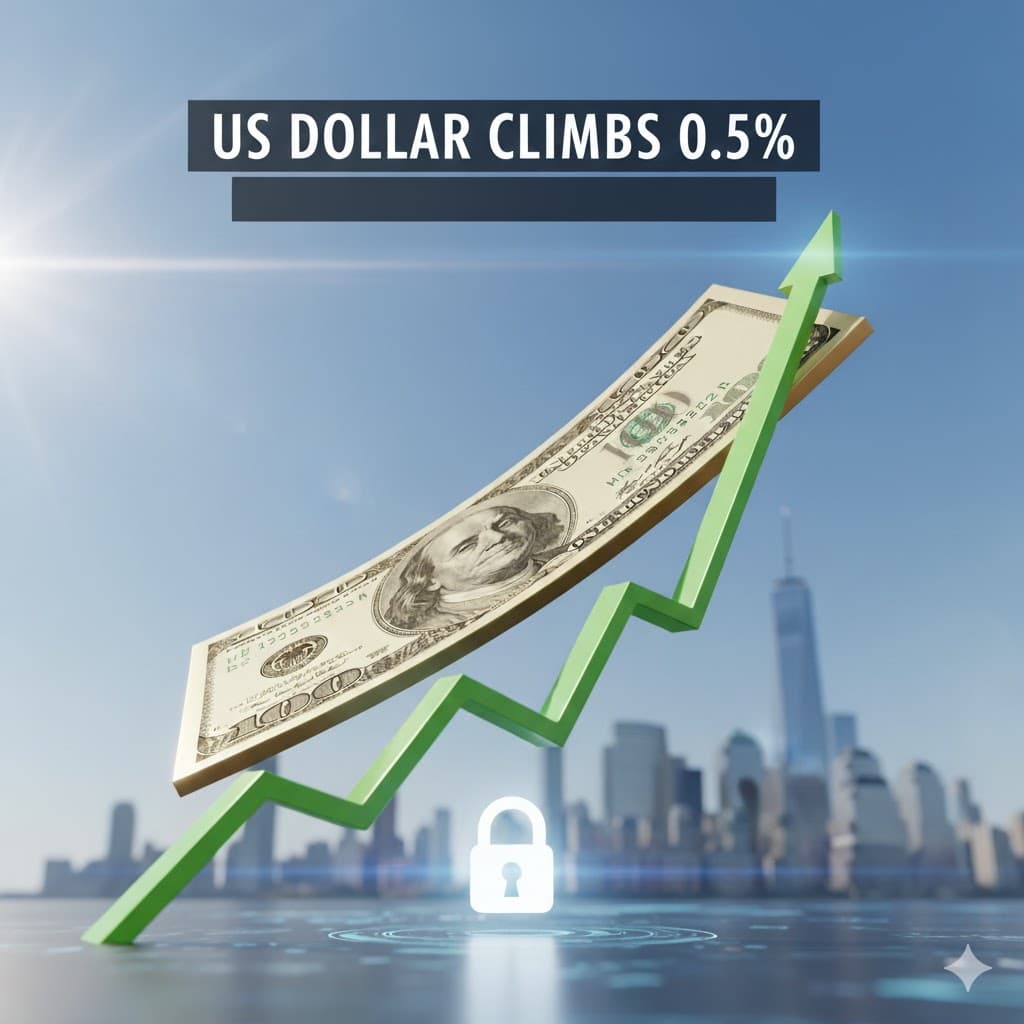 الدولار يرتفع 0.5% مسجّلًا أكبر مكاسبه مع ترقب تثبيت الفائدة