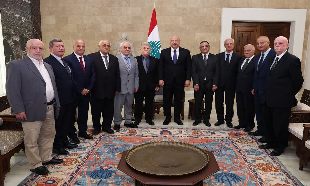 الإعمار محور لقاء عون والمهندسين المتقاعدين