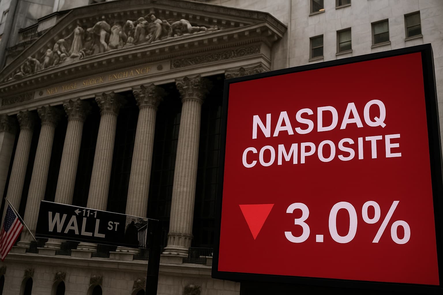 وول ستريت تتراجع 3% مع تراجع حماس المستثمرين للذكاء الاصطناعي واستمرار الإغلاق الحكومي