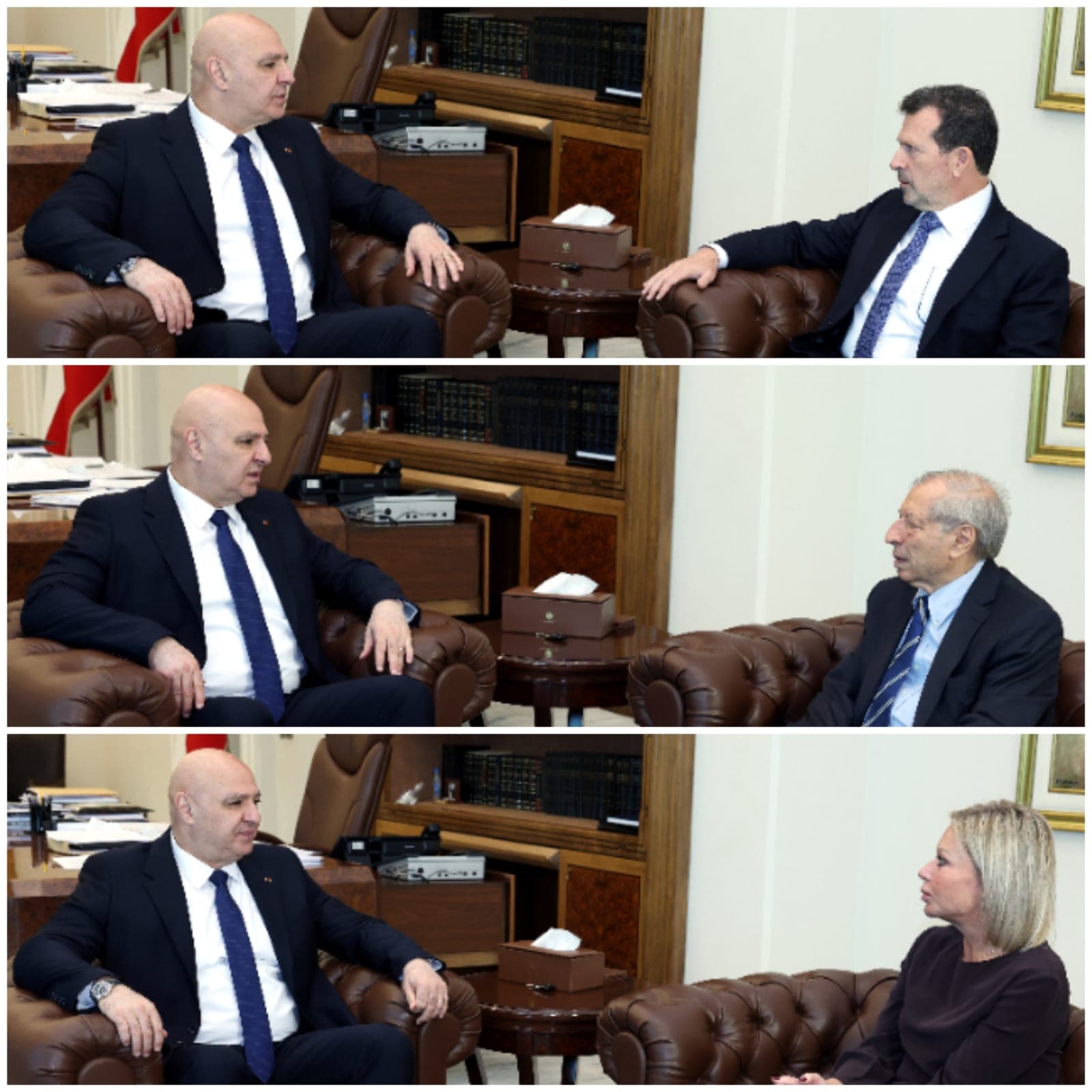 عون يبحث مع شحادة التقدّم في عمل وزارة الذكاء الاصطناعي ومع بلاسخارت الوضع في الجنوب