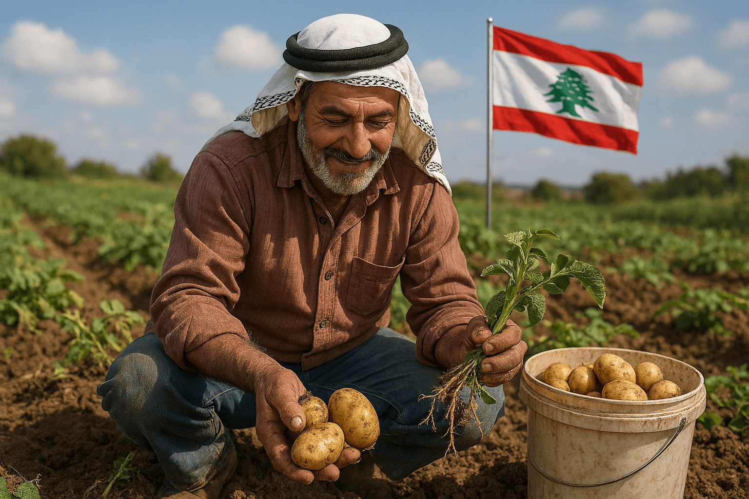 مزارع بطاطا لبناني