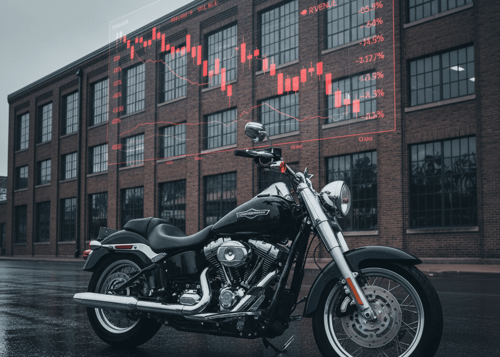 هارلي-ديفيدسون انخفاضت مبيعاتها العالمية بنسبة 6% وتراجع الإيرادات دون التوقعات