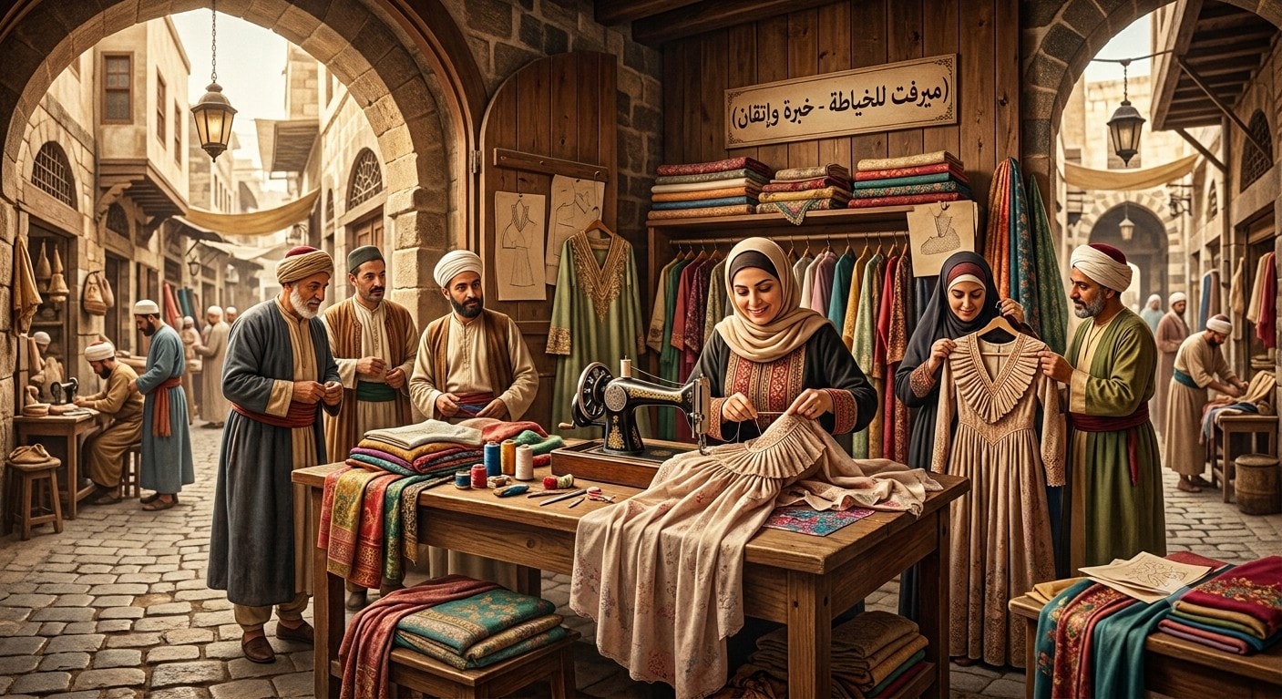 خياطة ميرفت في دمشق سوق الخياطين