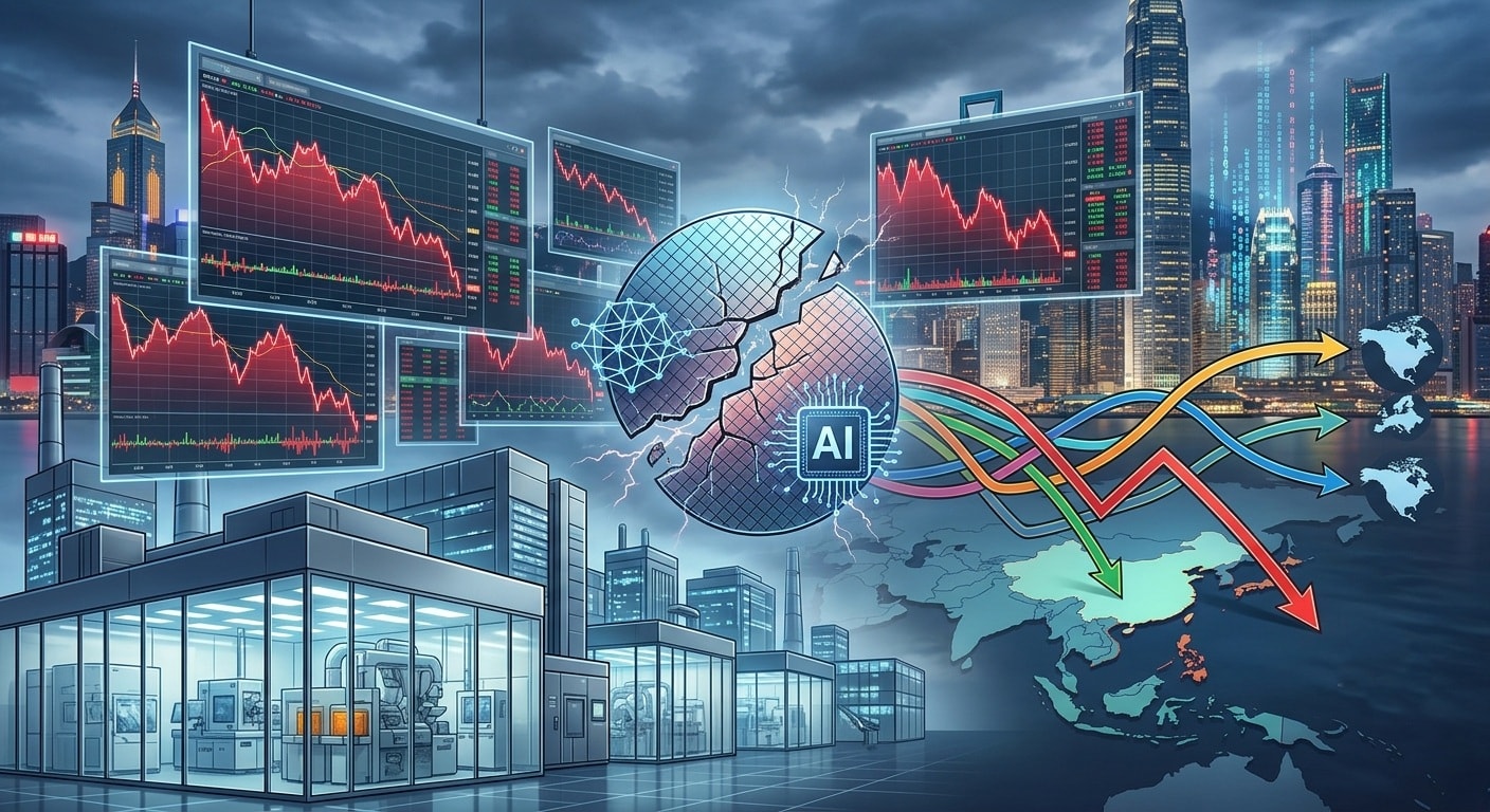 انهيار أسهم الرقائق الكورية ai