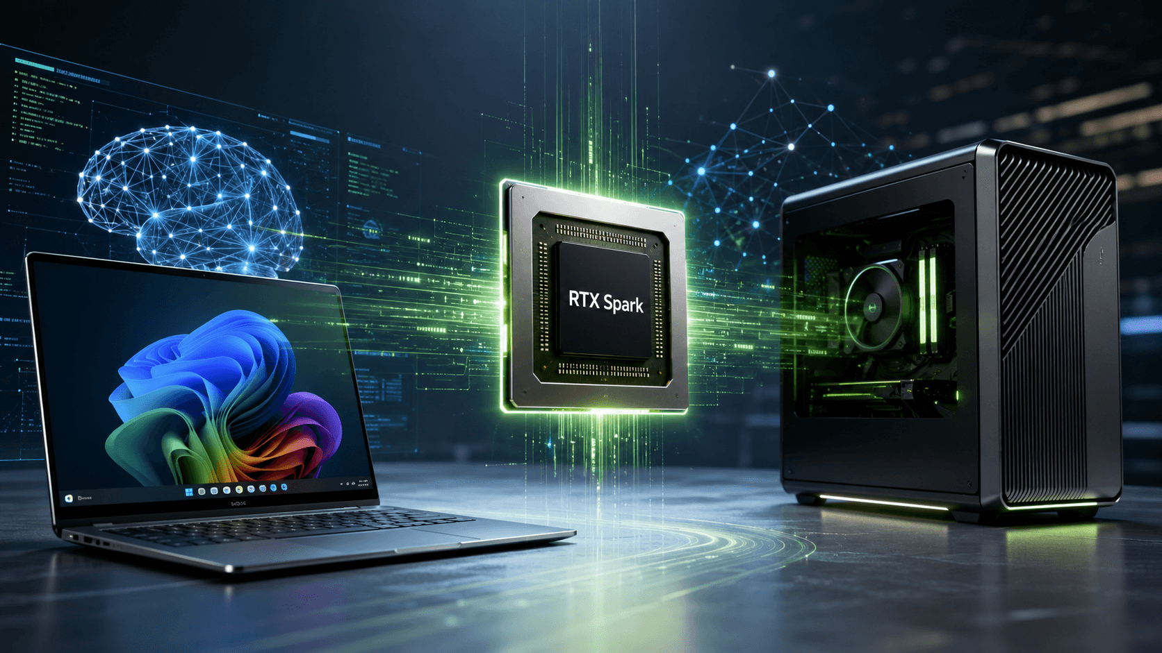 إنفيديا تدفع الذكاء الاصطناعي إلى أجهزة الكمبيوتر بشريحة "RTX Spark"
