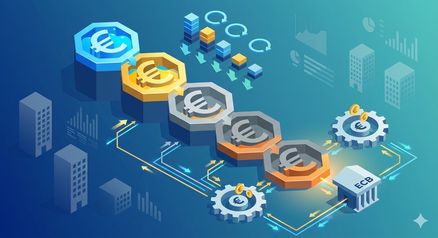 المركزي الأوروبي يستعد للتدخل النقدي مع تراجع السيولة في النظام المصرفي لضمان استقرار الأسواق