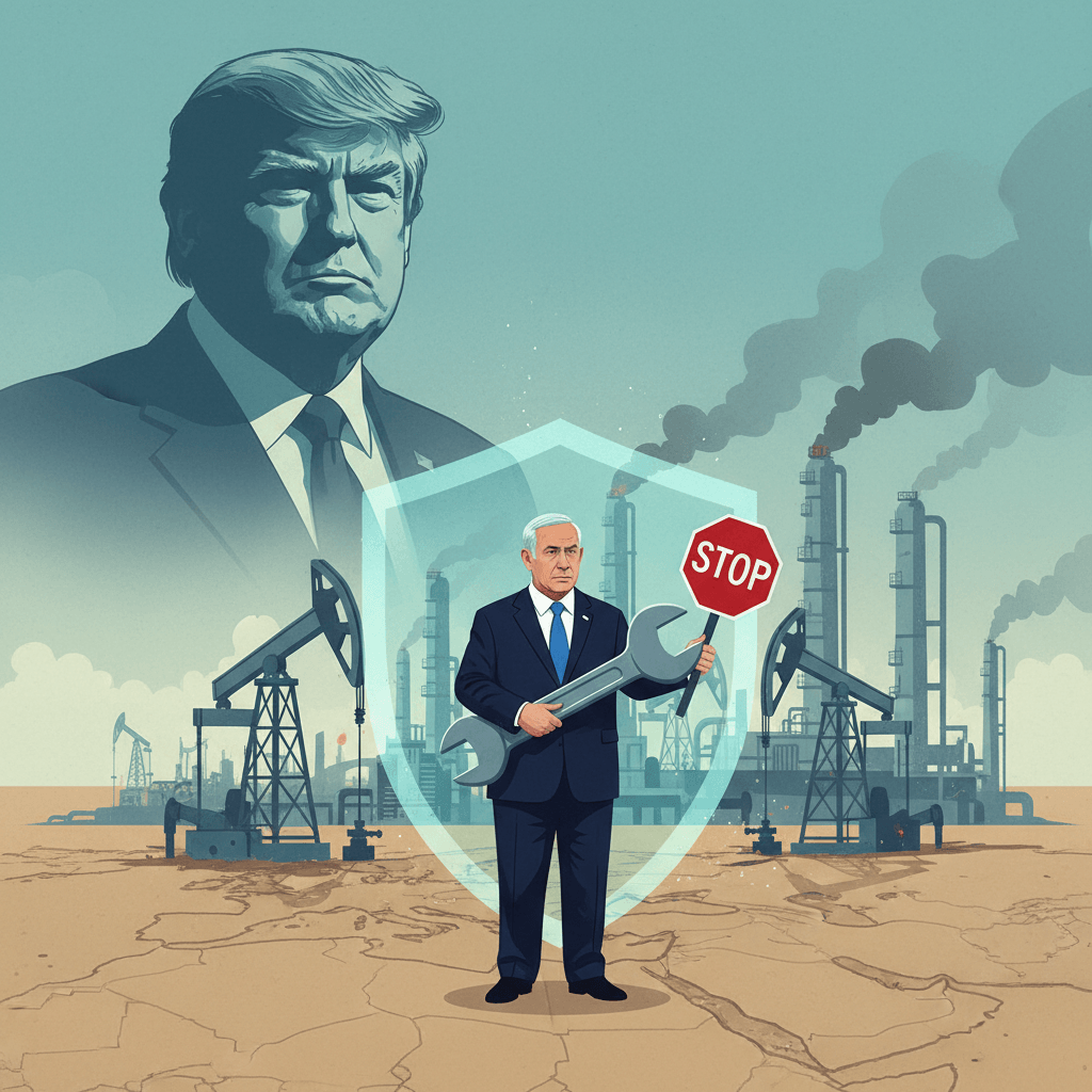 Netanyahu Signals Shift in Strategy, Averting Further Attacks on Iranian Energy Assets