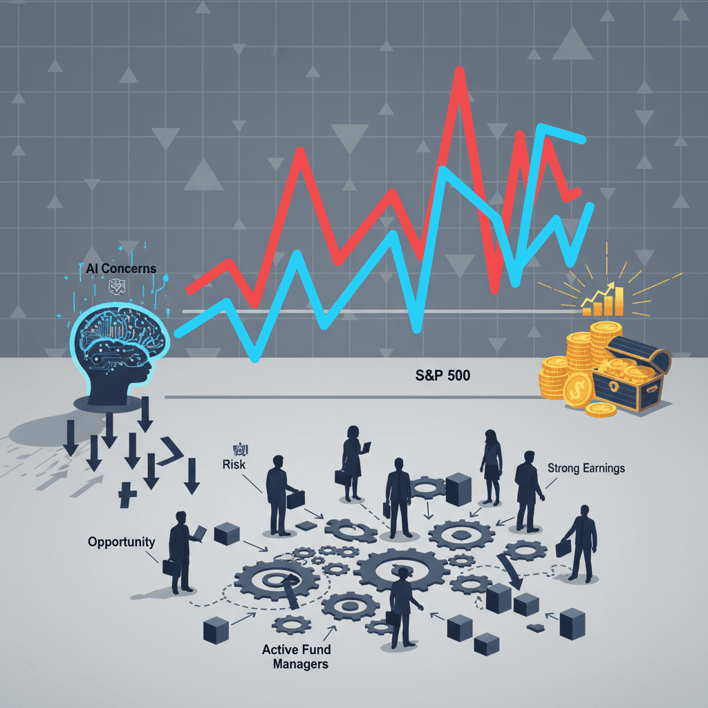 تقلبات حادة في سوق الأسهم الأميركية وسط مخاوف الذكاء الاصطناعي وأرباح قوية