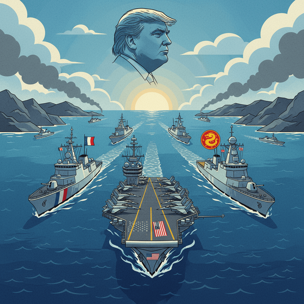 ترامب يسعى لتشكيل تحالف بحري دولي في مضيق هرمز