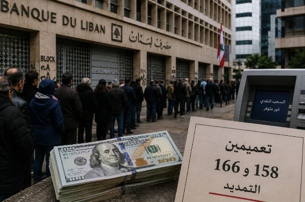 مصرف لبنان يمدّد التعميمين 158 و166 وسط استمرار الأزمة المالية