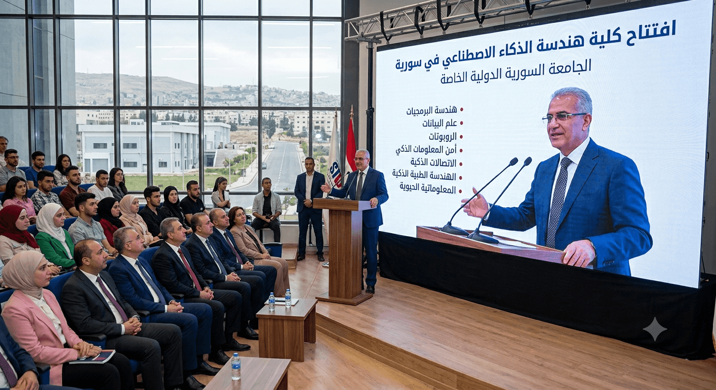 سوريا تفتتح أول كلية لهندسة الذكاء الاصطناعي في الشرق الأوسط