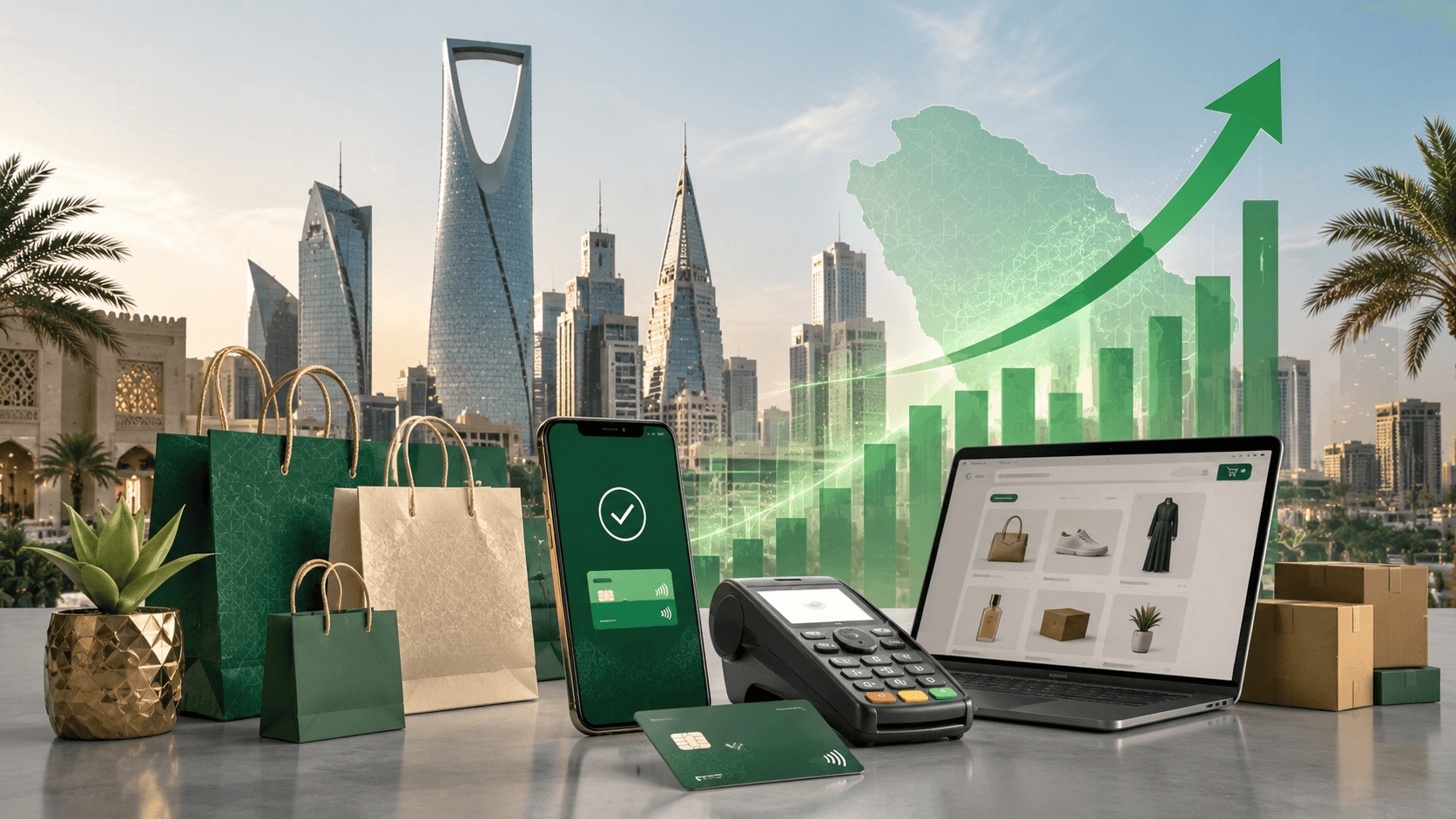 نمو المدفوعات الرقمية يدعم إنفاق المستهلكين في السعودية خلال يوليو