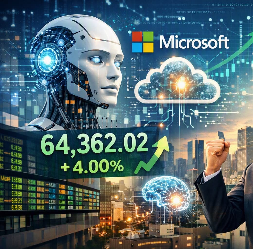 ارتفاع مؤشر نيكي 4% بدعم من توقعات مايكروسوفت بشأن الذكاء الاصطناعي