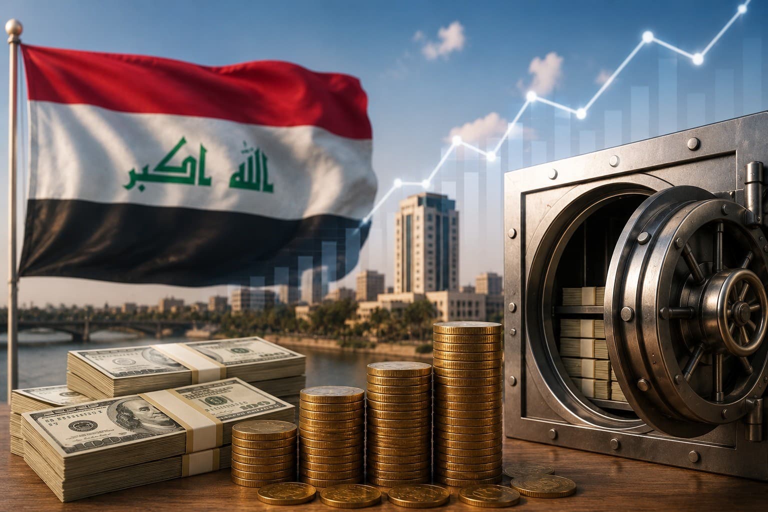 العراق: الاحتياطيات الأجنبية عند مستويات آمنة رغم تراجعها خلال 2026