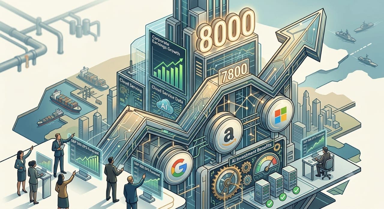 جي بي مورغان يرفع مستهدف إس آند بي 500 إلى 8000 نقطة بنهاية 2026