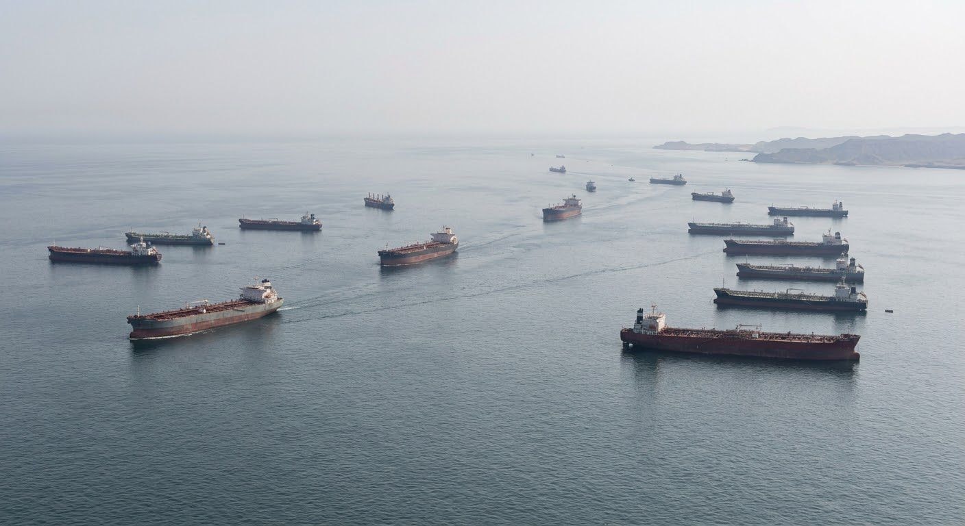 ناقلات نفط قرب المضيق ai