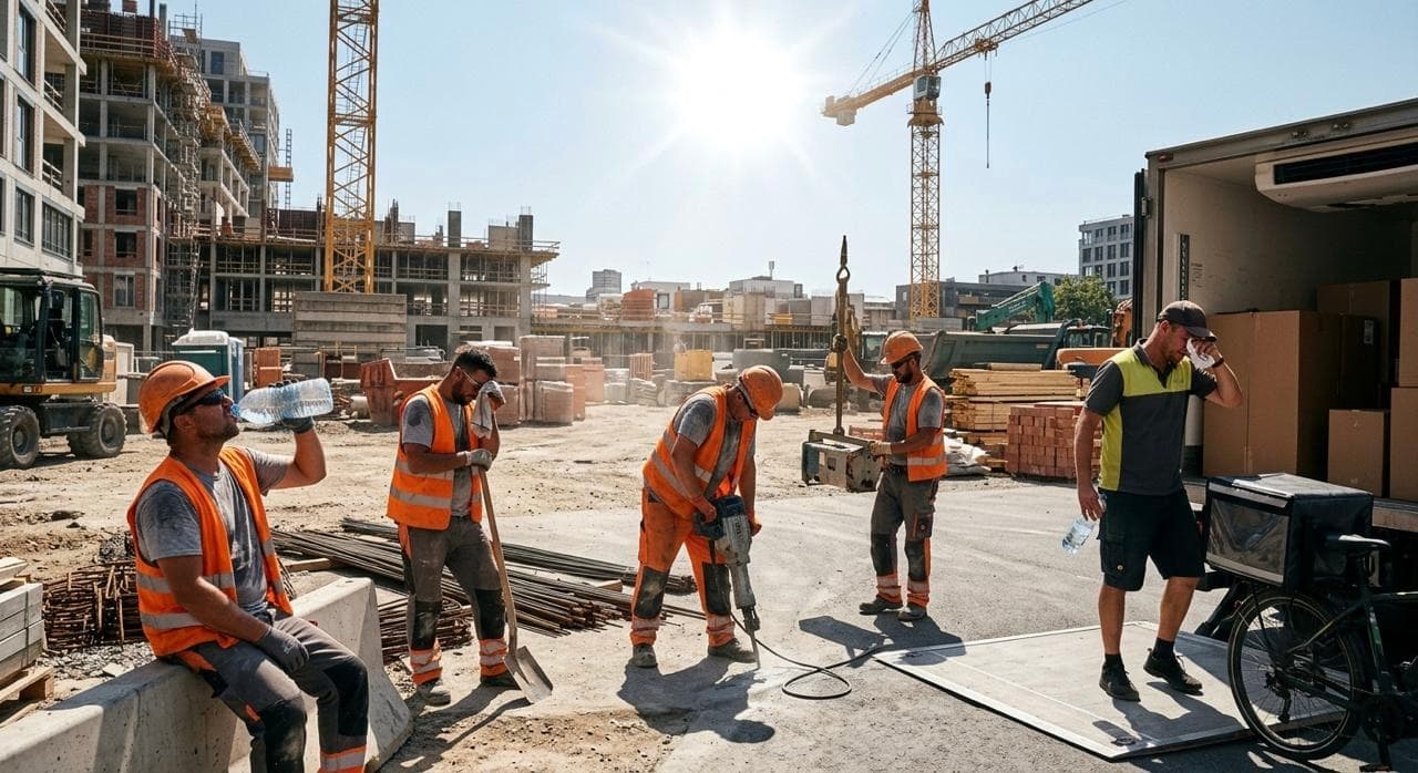 النقابات الألمانية تطالب بتعويض للعاملين المتضررين من موجات الحر