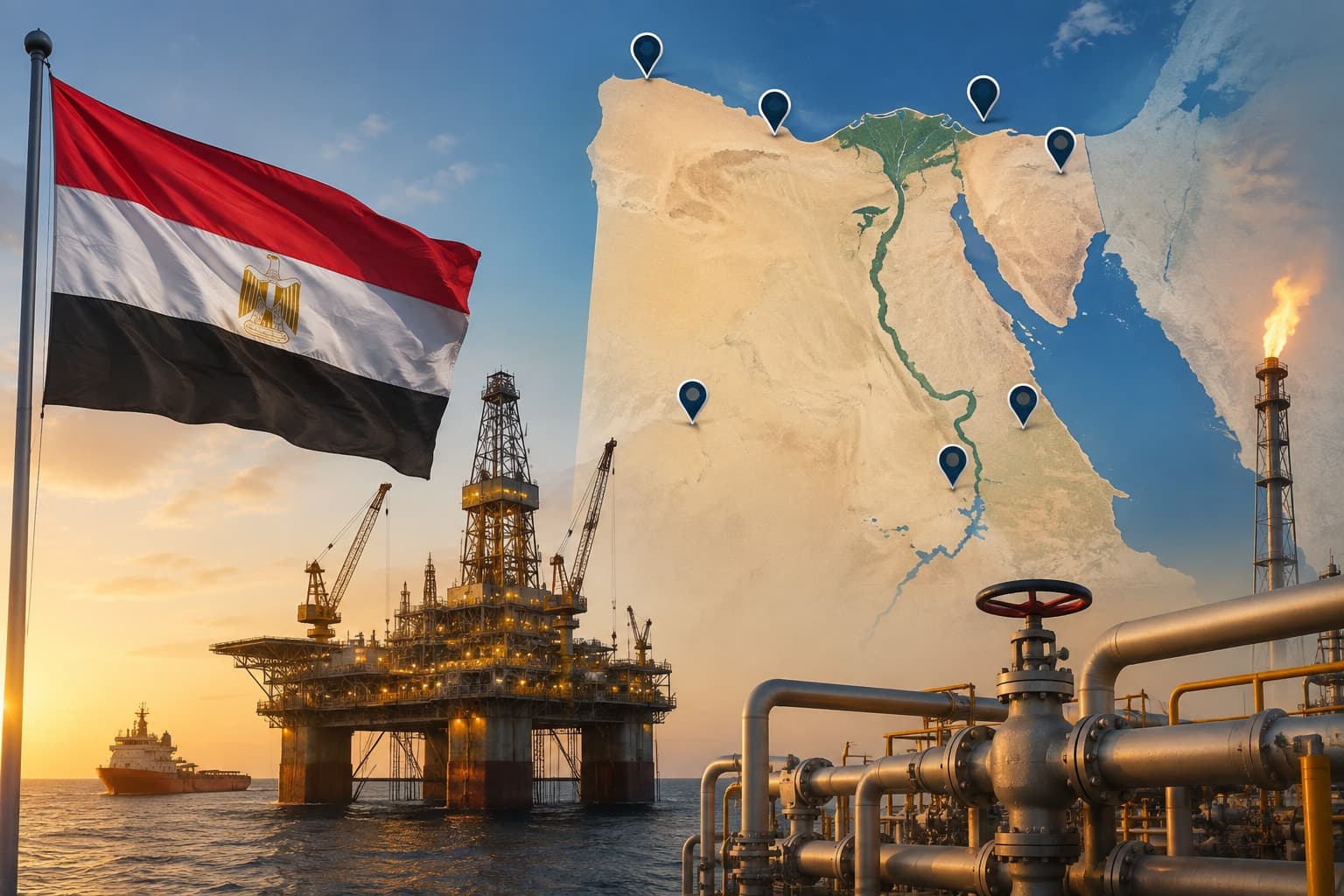 مصر تطرح 14 منطقة للتنقيب عن النفط والغاز في مزايدة عالمية