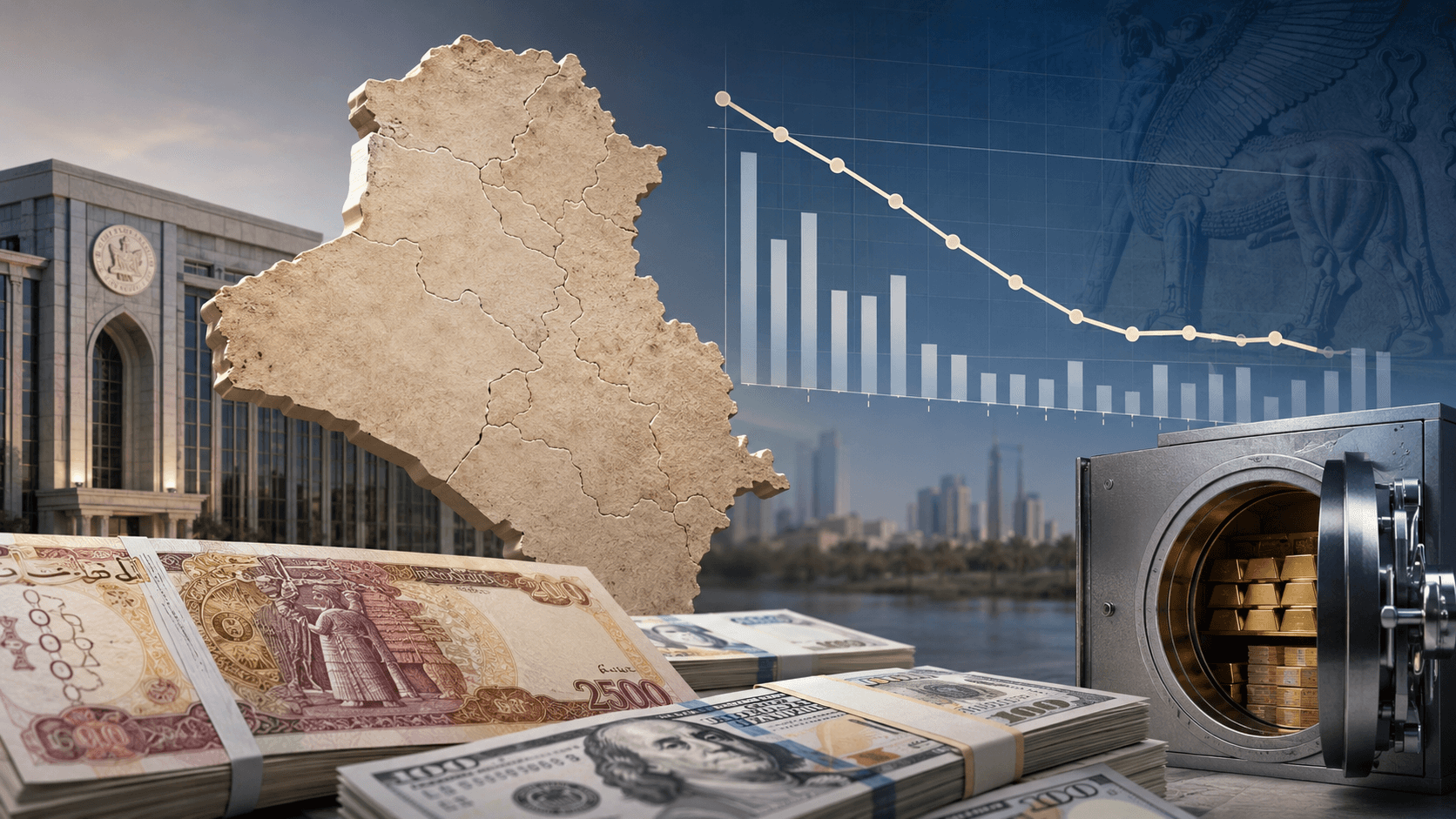 احتياطيات العراق الأجنبية عند 79.2 مليار دولار وتحذيرات من استمرار تراجعها