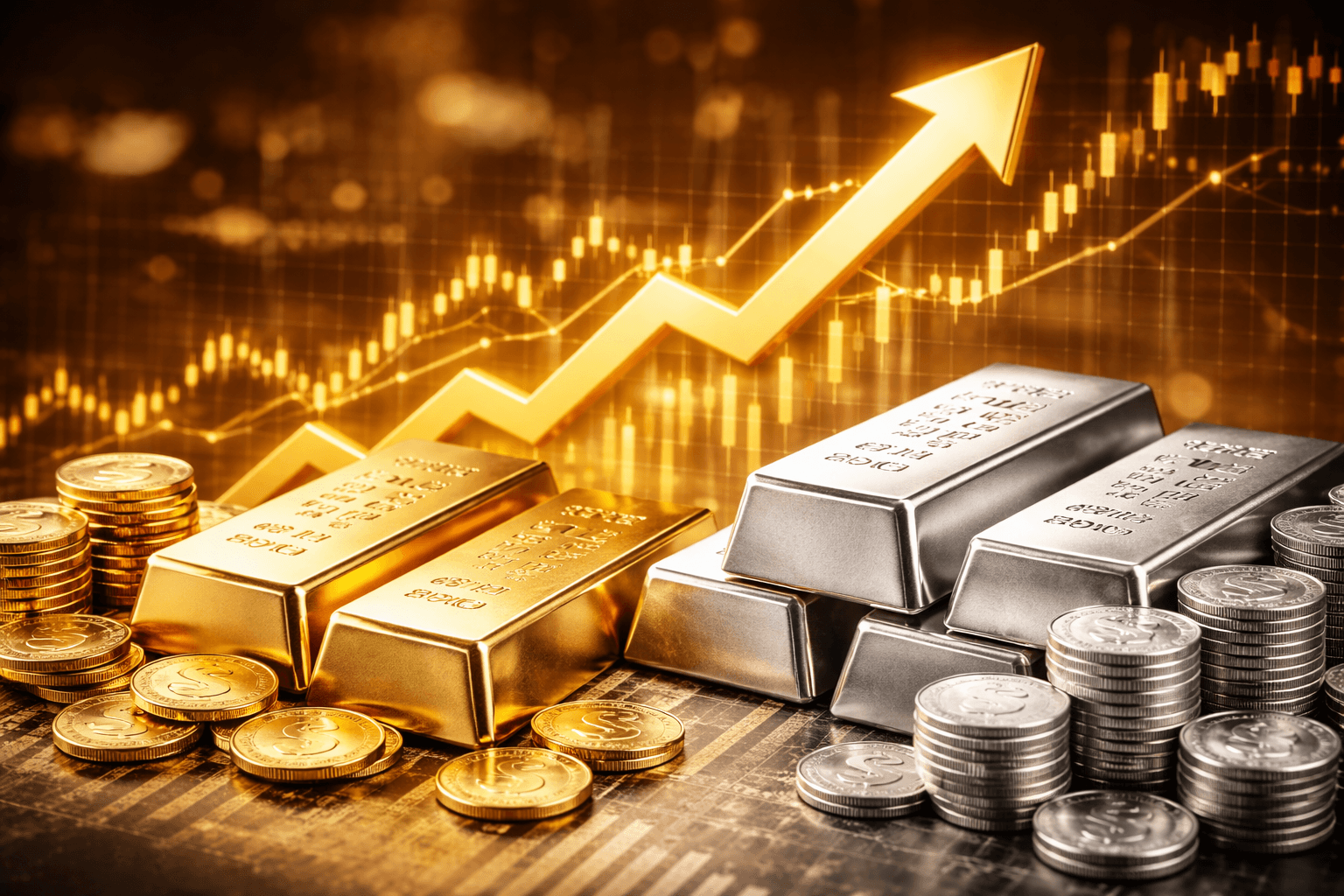 الذهب والفضة ينتعشان بقوة بعد موجة بيع حادة وضغوط الهامش