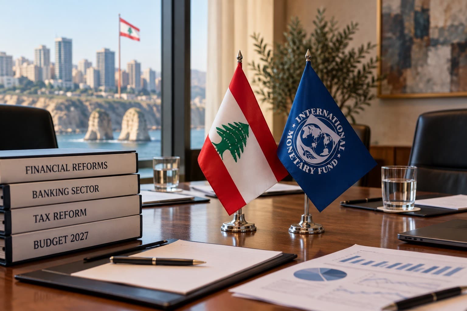 جابر يبحث مع صندوق النقد الإصلاحات المالية والضريبية قبيل زيارة بعثته إلى بيروت