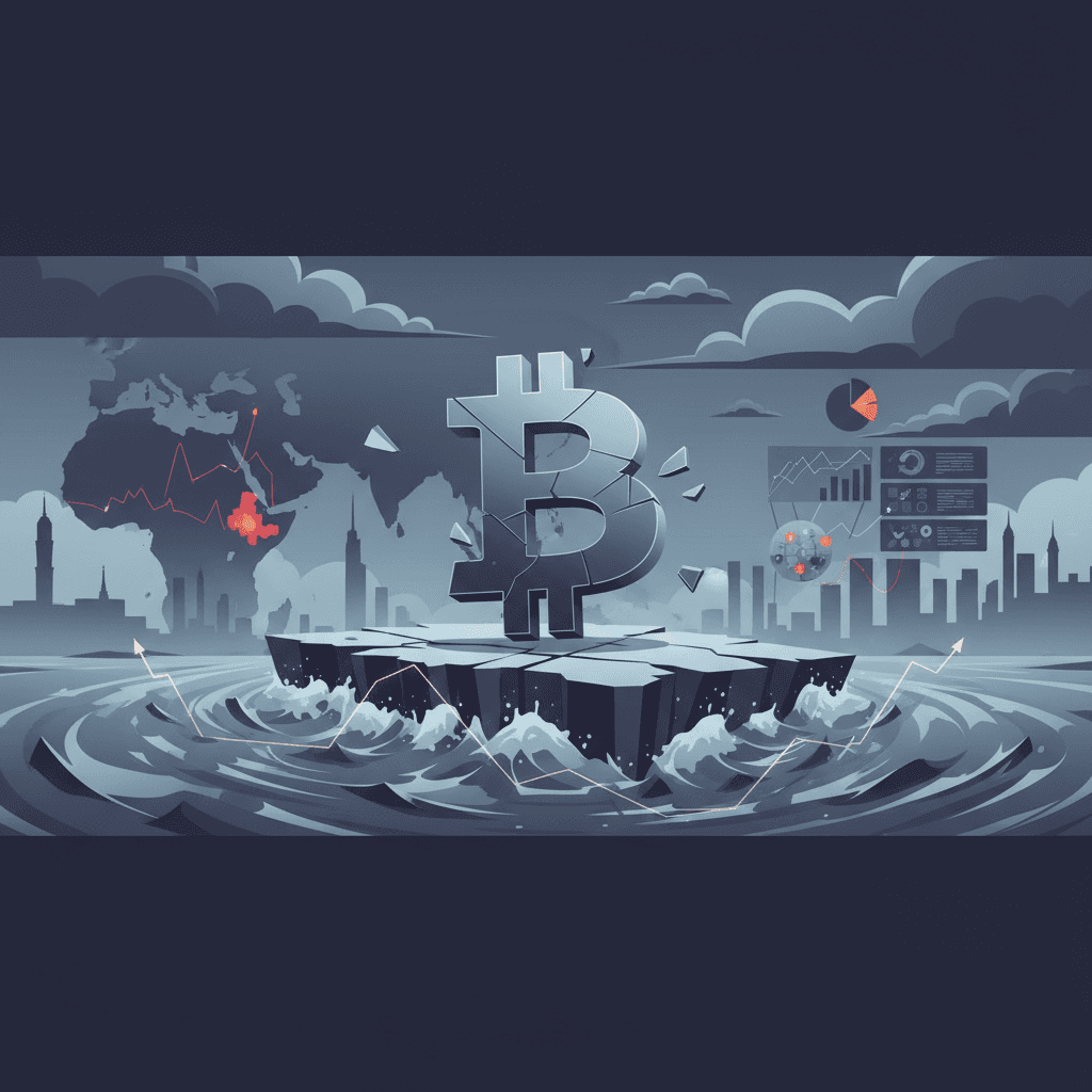 بيتكوين تترنح وسط تصاعد التوترات الجيوسياسية وتحوّل معنويات المستثمرين