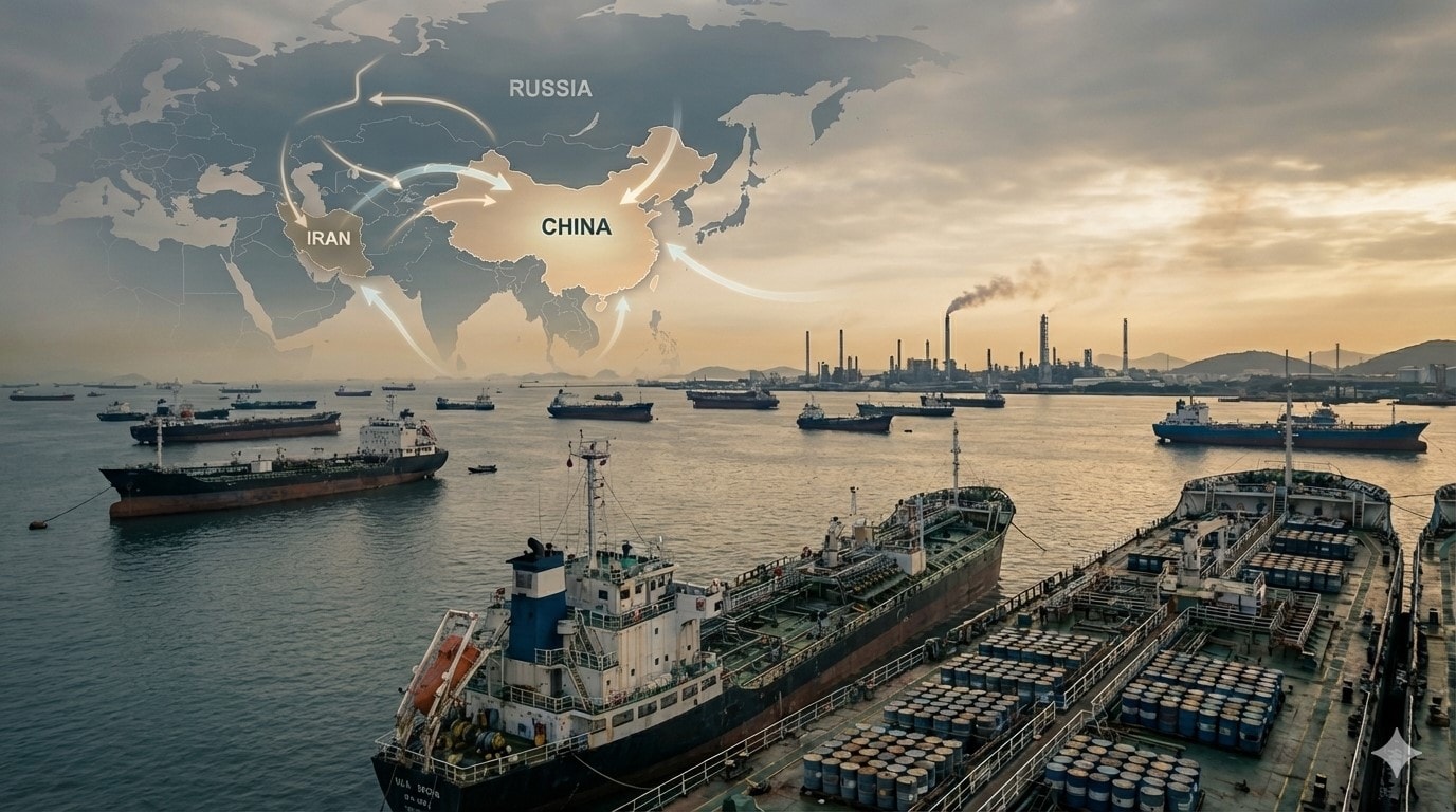 تصاعد التوتر في سوق النفط العالمي مع احتدام المنافسة بين روسيا وإيران على تصدير الخام إلى الصين. (AI)