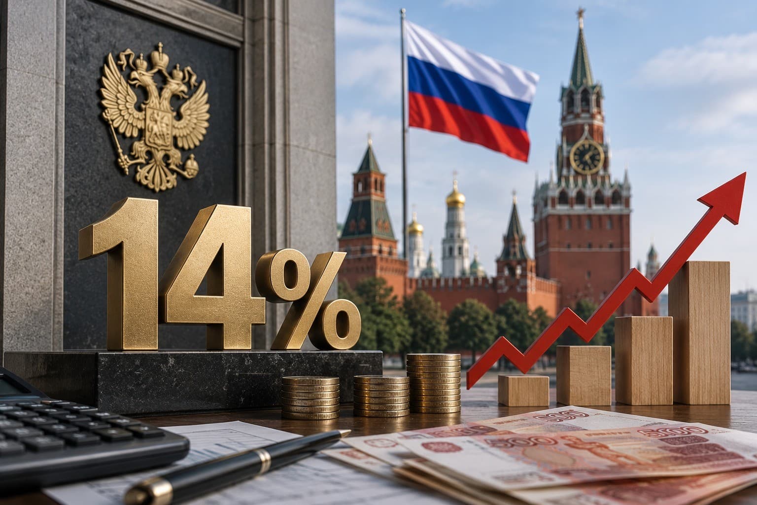 المركزي الروسي يثبت الفائدة عند 14% مع تصاعد الضغوط التضخمية