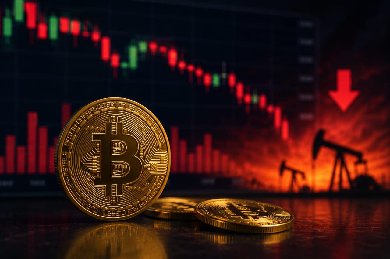 بيتكوين تتراجع مع صعود النفط ومخاوف التضخم