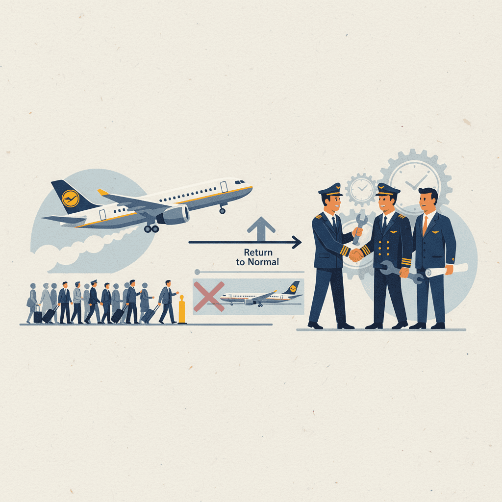 بعد إضراب الطيارين... لوفتهانزا تعلن استئناف الرحلات الجوية المنتظمة