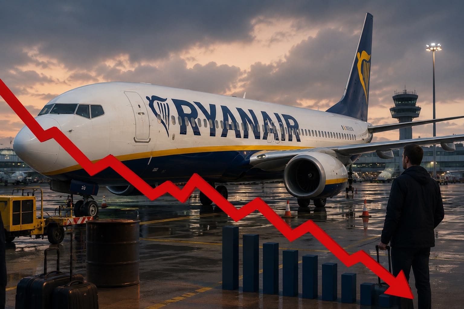 أرباح رايان إير تهبط 34% تحت ضغط النفط وضعف الطلب