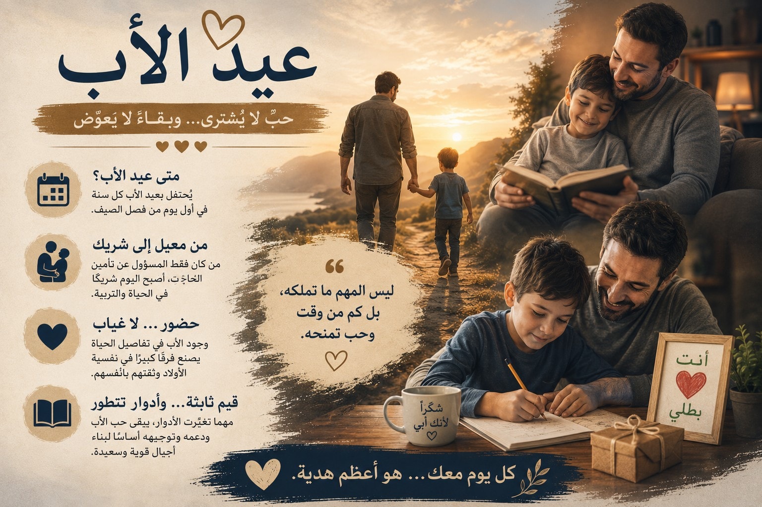 صورة عيد الأب إنفوغراف عربي
