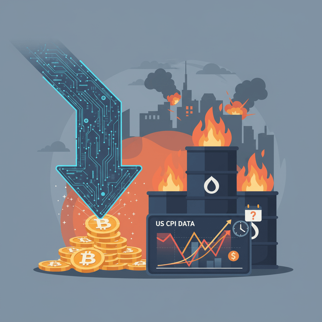 Bitcoin Slides as Mideast Tensions Fuel Oil Price Surge