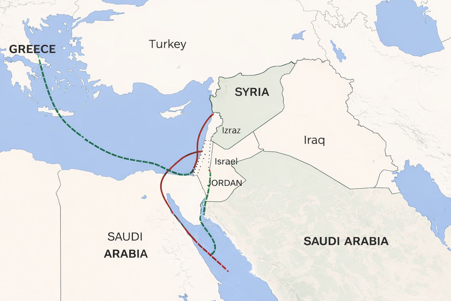 السعودية تستبعد إسرائيل وتختار سوريا ممرا لبياناتها