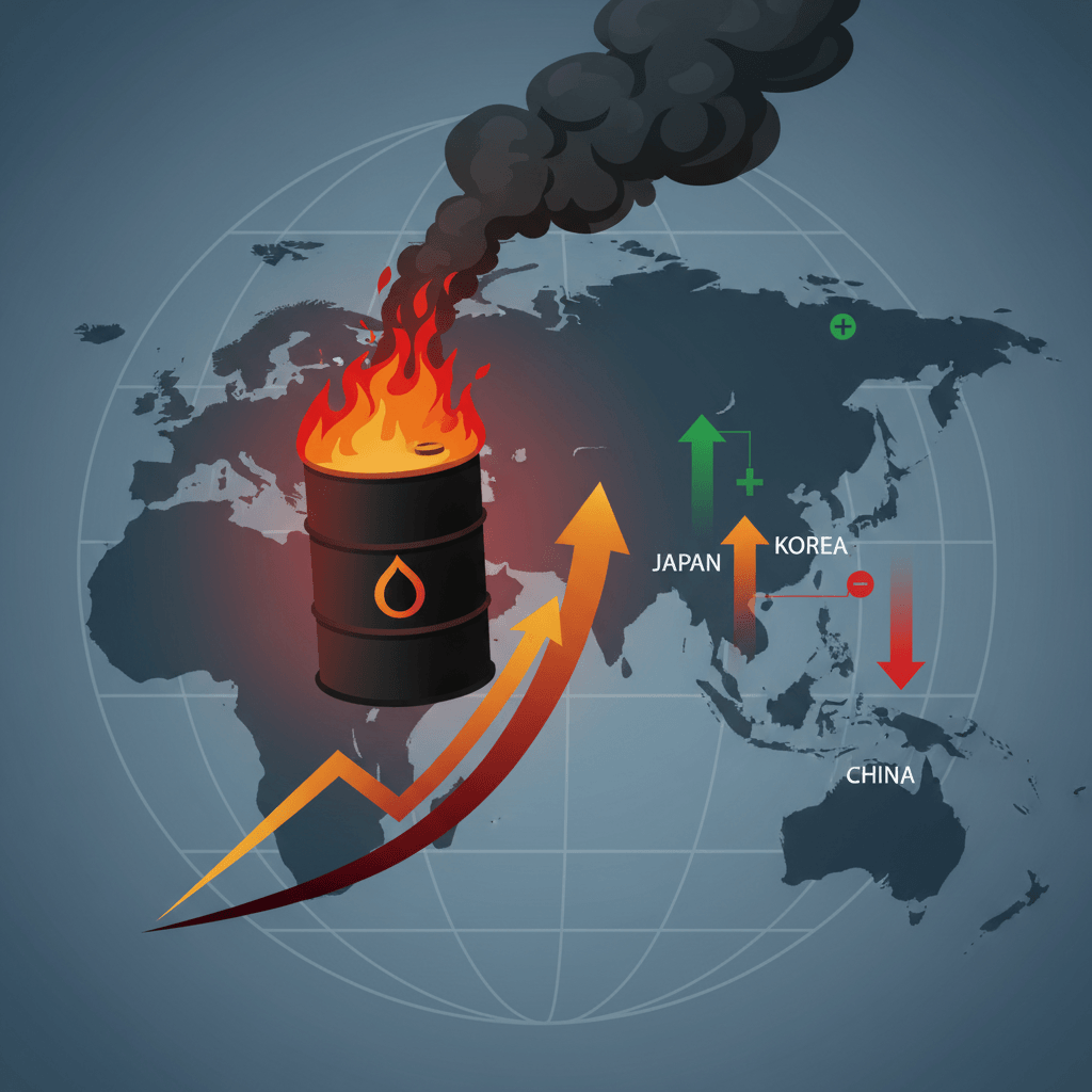 Geopolitical Tensions Fuel Oil Price Surge; Asian Markets React Cautiously