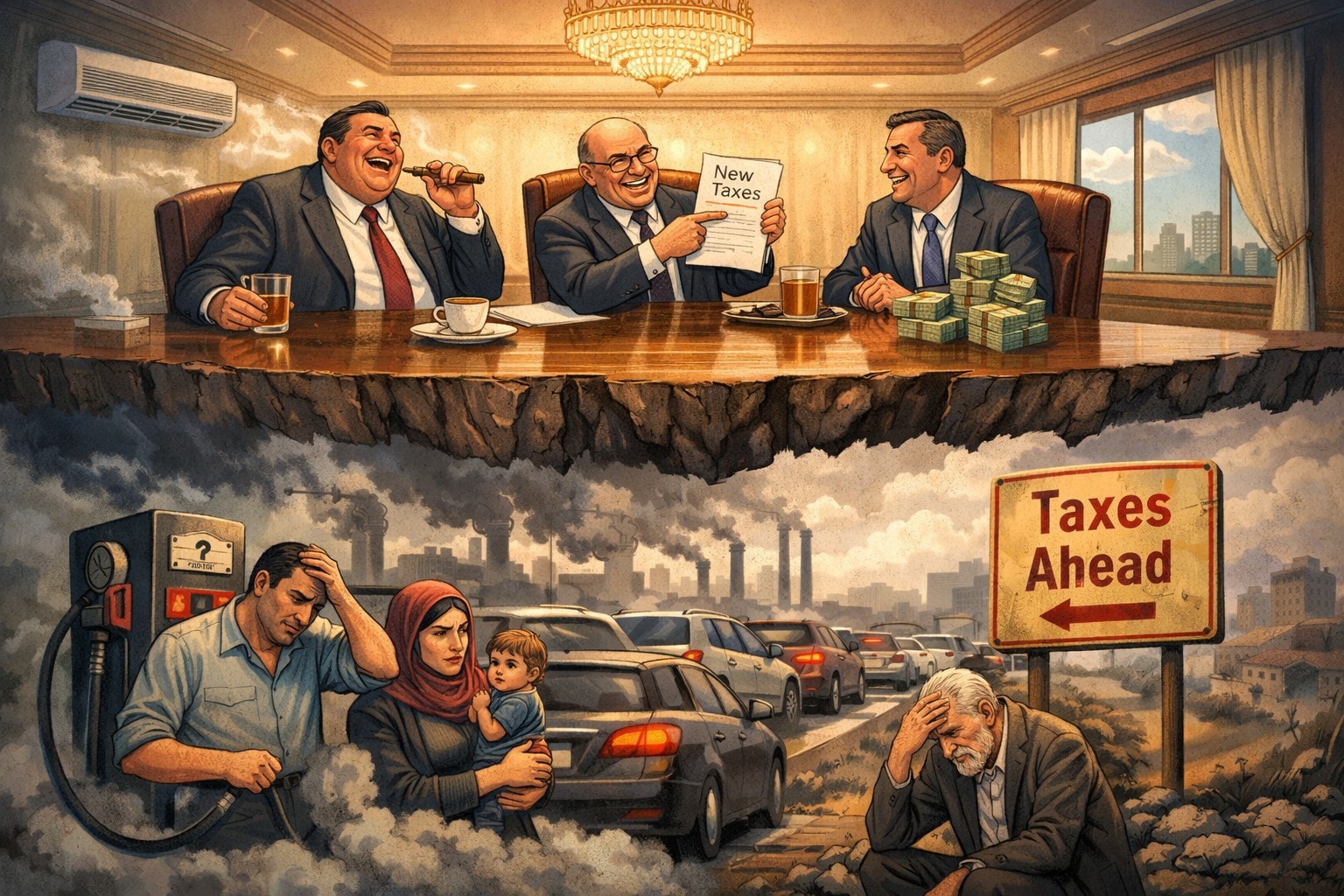 قرارات حكومية ومعاناة اللبنانيين من الضرائب - سنيب